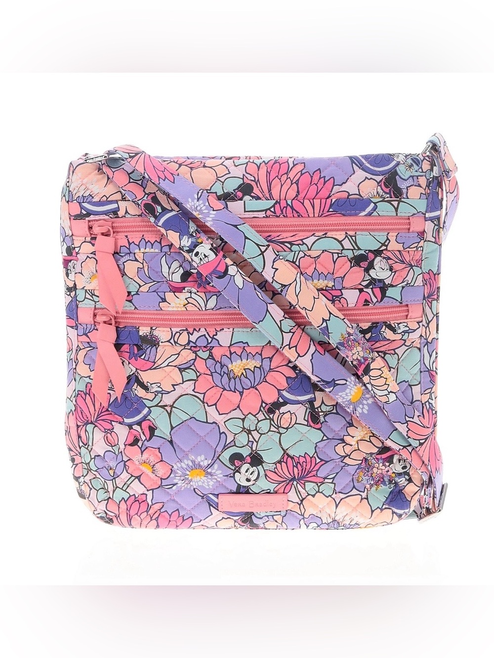 Vera Bradley Triple Zip Hipster NWT Minnie’s Garden Party